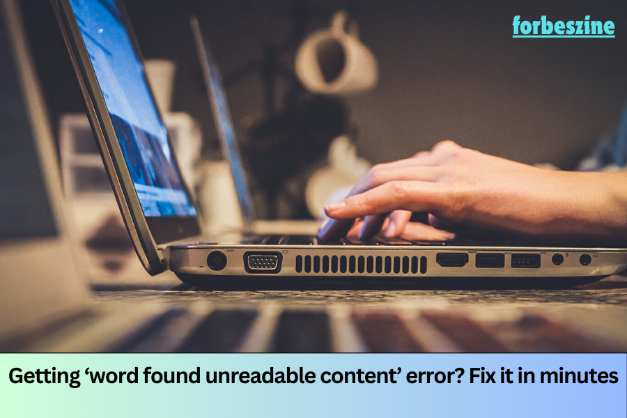 business fix word found unreadable content error